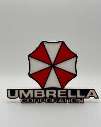 Umbrella Corporation scritta logo 3d decorazone