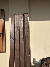 Pali legno verniciati giardino diametro 8,5 x200