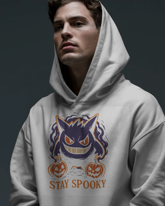 Felpa Streetwear Gengar "Stay Spooky" – Idea regal