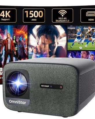 casiris omnistar proiettore 1500ansi 4k parlante