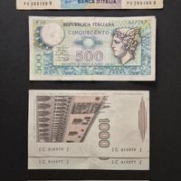 Banconote lire Italiana 