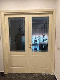Porte interne il legno pieno laccate avorio