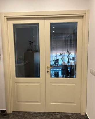 Porte interne il legno pieno laccate avorio