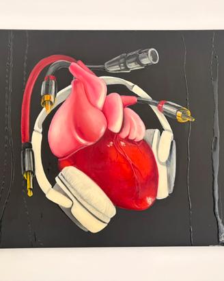 Dipinto Heart sound quadro per arredo