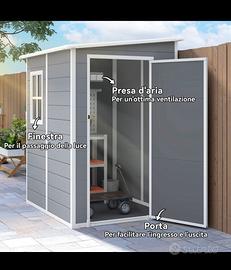 CASETTA DA GIARDINO NUOVA ANCORA IMBALLATA