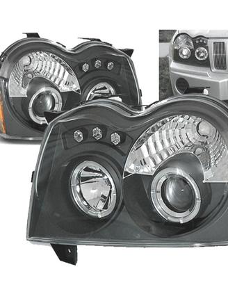 FARI OCCHI ANGEL LED JEEP GRAND CHEROKEE 05-08 NER