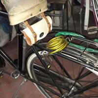 Bicicletta epoca freni a bacchetta con accessori