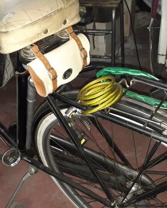 Bicicletta epoca freni a bacchetta con accessori