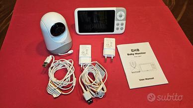 BABY MONITOR GHB 5 POLLICI 720HD - NUOVO, MAI USAT