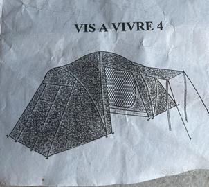Tenda campeggio 2+2