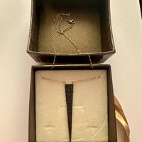 Collana argento con pendente in swaroski