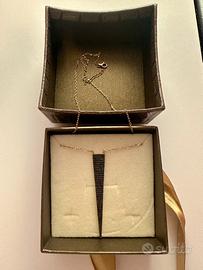 Collana argento con pendente in swaroski