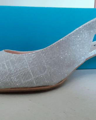 Sandali donna Melluso color argento numero 43
