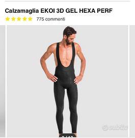 Calzamaglia bici uomo ekoi nuova