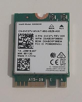 Scheda di rete Intel 8265NGW