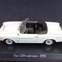 FIAT 1200 cabriolet in scala 1/43 nuova e mitica.