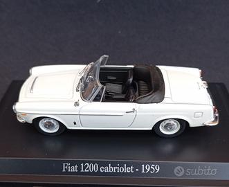 FIAT 1200 cabriolet in scala 1/43 nuova e mitica.