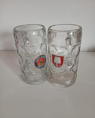 2 Boccali da birra GS Spaten e Paulander Munchen 