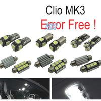 KIT 15 LAMPADE LED INTERNE PER RENAULT CLIO III MK