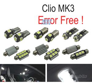 KIT 15 LAMPADE LED INTERNE PER RENAULT CLIO III MK