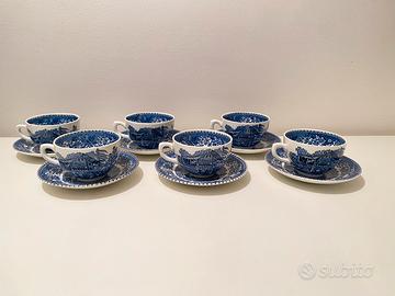 Set 6 Tazze Tè con Piattino - Enoch Wedgwood