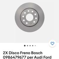 Dischi freno posteriori Audi Ford Skoda ww