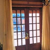 Porta battente 2 ante vetro/legno