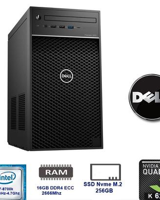 Workstation Dell Precision 3630-i7-8700 SSD NvMe