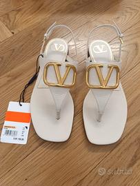 Sandali Valentino Garavani panna e oro n. 36
