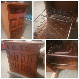 Mobile in legno con letto 1 Piazza incorporato