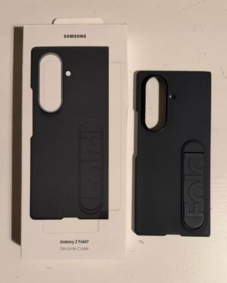 Silicon Case Samsung Z Fold 7 nera originale