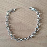 Braccialetto Maglia Rolò Argento 925