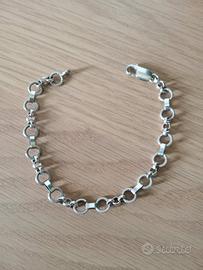 Braccialetto Maglia Rolò Argento 925