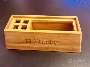 Portapenne organizer in legno di bambù