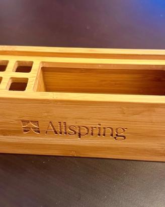Portapenne organizer in legno di bambù