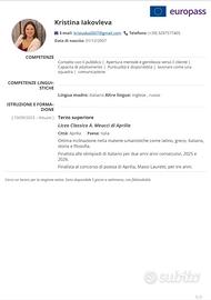 Babysitter, petsitter, compagnia anziani