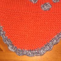 poncho bambina arancio