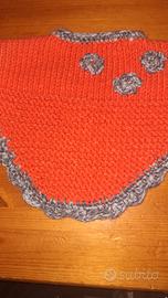 poncho bambina arancio