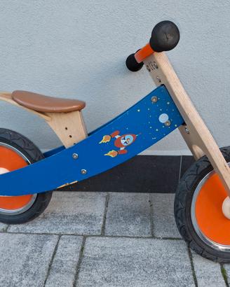 Bici senza pedali in legno