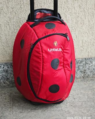 Valigia trolley per bambini LittleLife – Coccinell