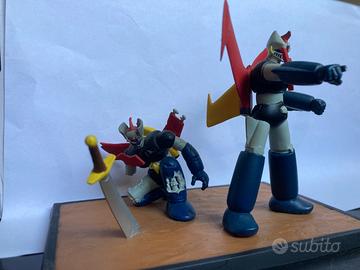 Mazinga Z Il Grande Mazinga distrutti diorama raro