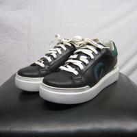 Scarpe Sneaker Pollini Donna Nere Bianche Verdi 41