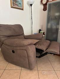 Poltrona relax reclinabile elettrica