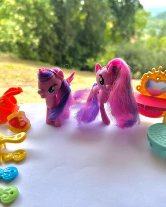 Lotto 2 pony Twilight Sparkle + 11 accessori