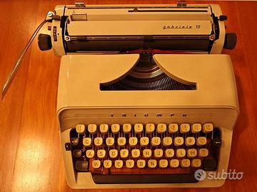 Macchina da scrivere vintage Triumph Gabriele 10