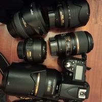 Macchina fotografica più obiettivi