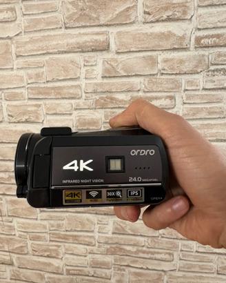 Kit Video 4K Ordro + Mic Wireless K&F + Case