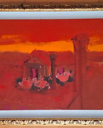 Renato BORSATO (1927-2013) quadro olio su tela '59