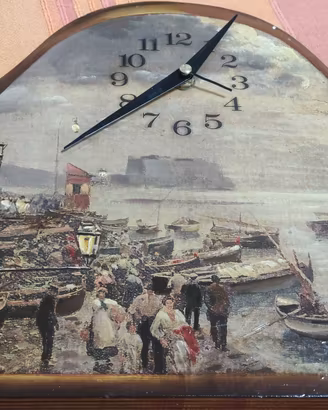 Orologio quadro "Veduta di Margellina"
