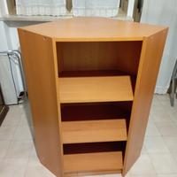 libreria angolare Ikea colore ciliegio 